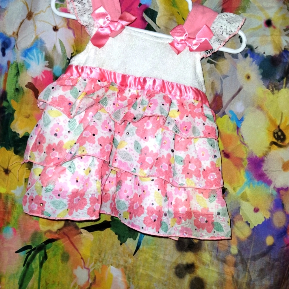 Ddc darlings pink floral 24 my old girl dress